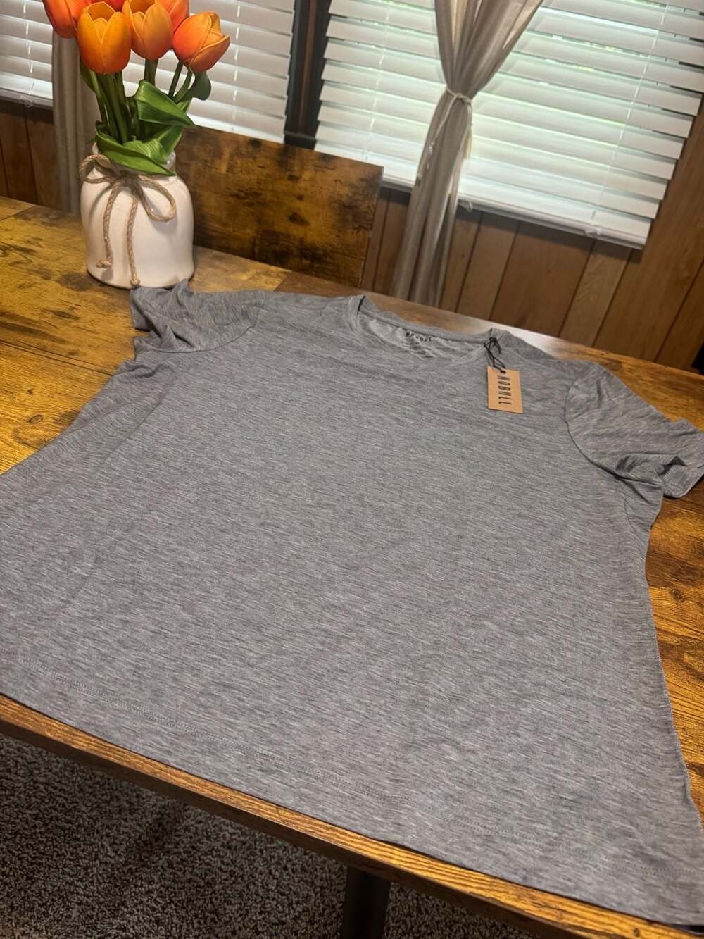 Nobull Women's Heather Grey Short Sleeve Crew Neck T-Shirt